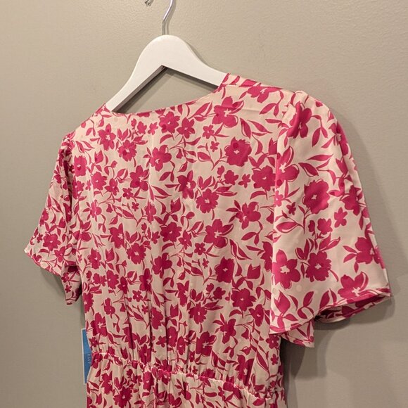 Draper James Pink Floral Midi Dress - Picture 4 of 6